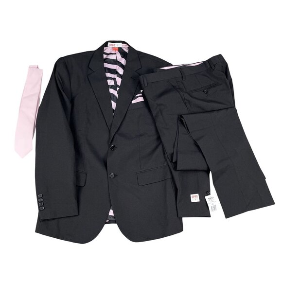 NEW OppoSuits Mens Midnight Pink Full Suit Sz 40R READ - Picture 1 of 10